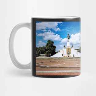 King Rama VI statue, Lumphini Park, Bangkok Thailand Mug